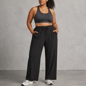 lululemon athletica Black Wide-Leg Pull-On Pants